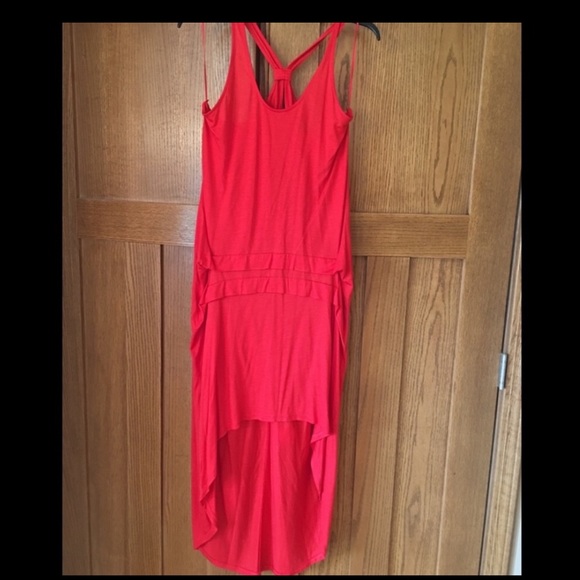 DKNY Red Hi/Low Dress Summer - Picture 11 of 11